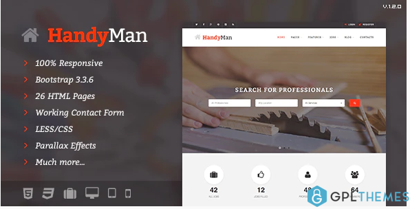 Handyman Job Board HTML Template
