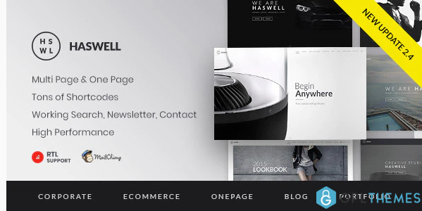 Haswell Multipurpose One Multi Page Template