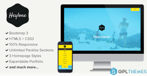 Heylone Responsive One Page Parallax Template