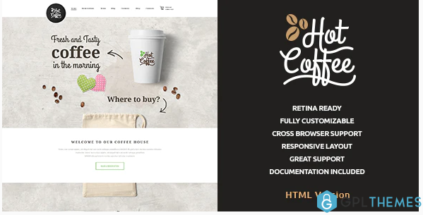 Hot Coffee Cafe Restaurant HTML Template