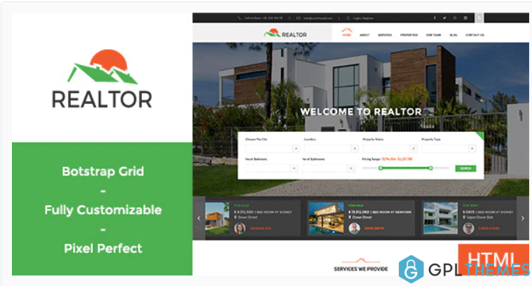 Realtor Real Estate HTML Template