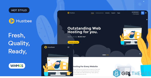 Hustbee Hosting HTML WHMCS Template