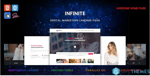 Infinite Digital Marketing Landing Page