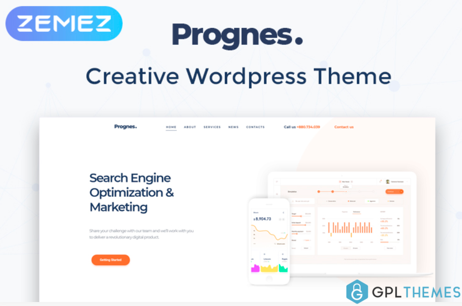 Prognes Consulting Multipurpose Clean Elementor WordPress Theme