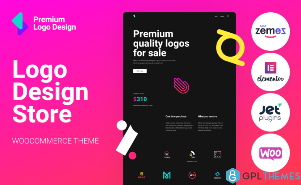 Logoster Creative And Modern Logo Design Shop WooCommerce Theme 1