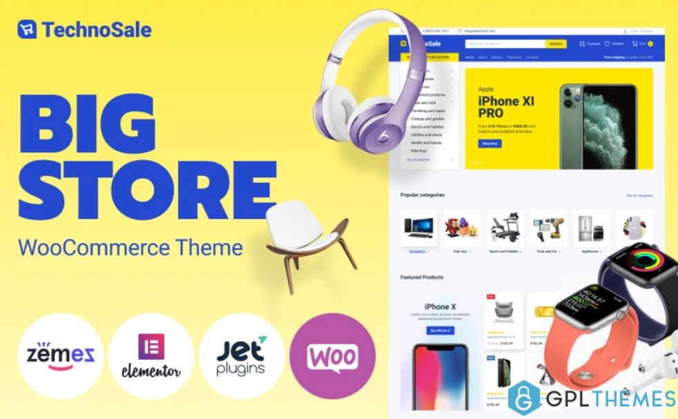 TechnoSale Modern Online ECommerce Grocery Store WooCommerce Theme