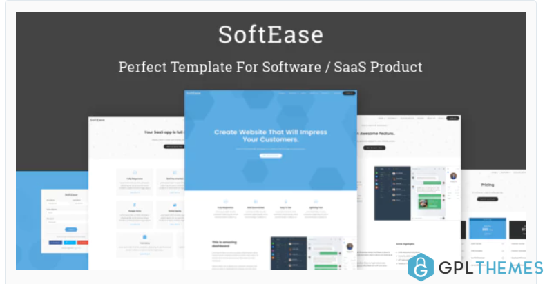 SoftEase Multipurpose Software SaaS Product Template
