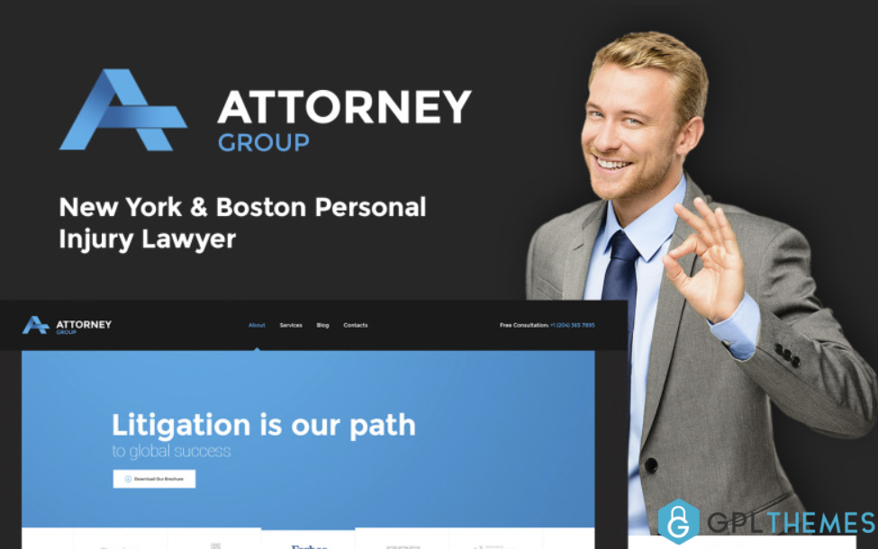 Attorney Group Law Firm WordPress Theme