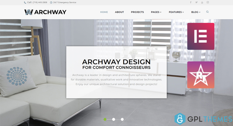 Archway Architecture Agency Elementor WordPress Theme