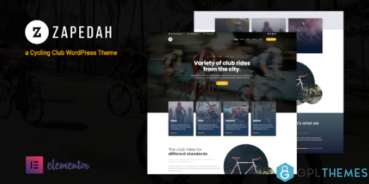 Zapedah Cycling Club WordPress Theme