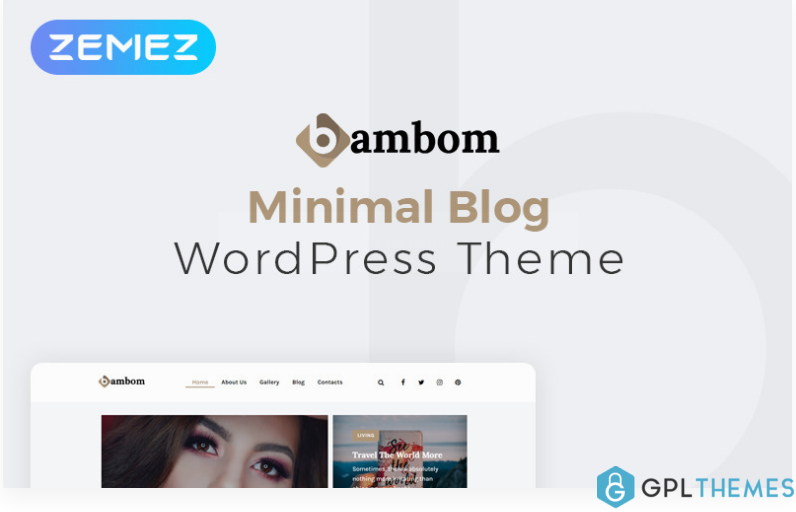 BamBom Lifestyle Blog Multipurpose Minimal Elementor WordPress Theme