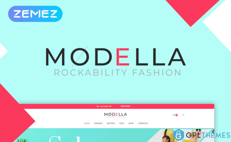 Modella Fashion Store Elementor WooCommerce Theme