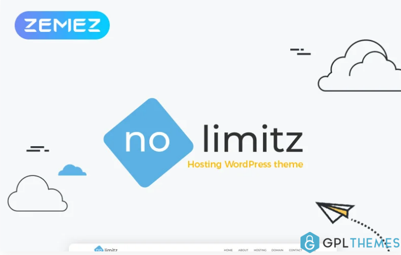 NoLimitz Hosting Elementor WordPress Theme