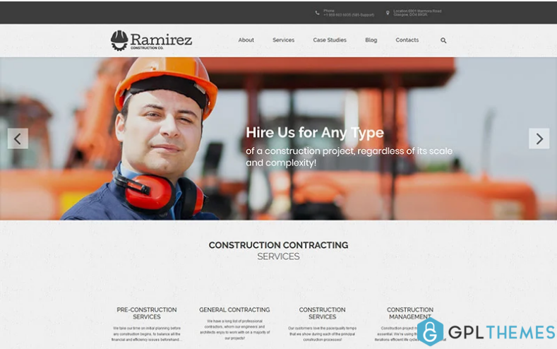Ramirez Architecture Construction Company WordPress Theme