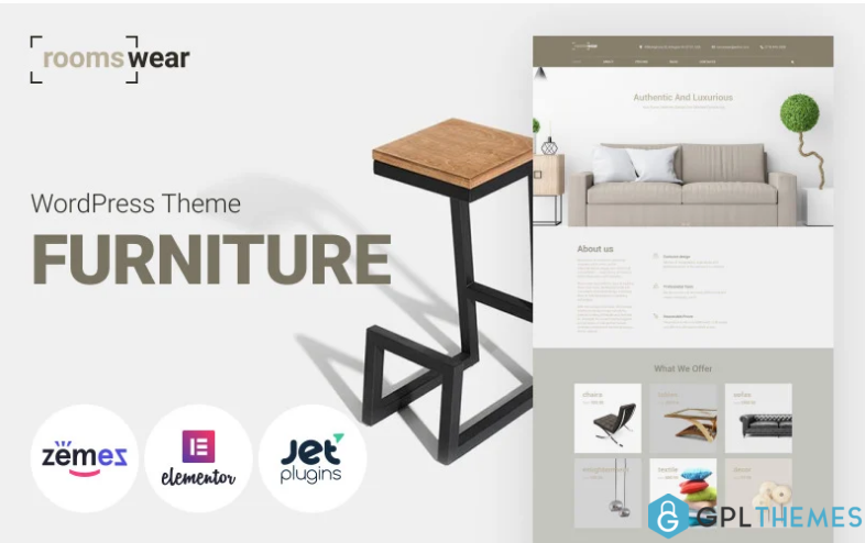 Roomswear Furniture Elementor WordPress Theme