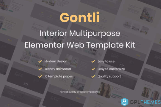 Gontli Interior Multipurpose Template Kit