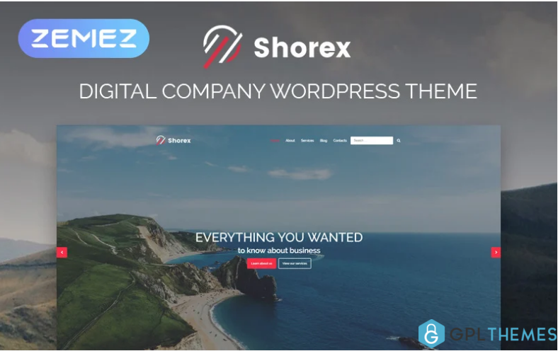 Shorex Digital Multipurpose Modern Elementor WordPress Theme