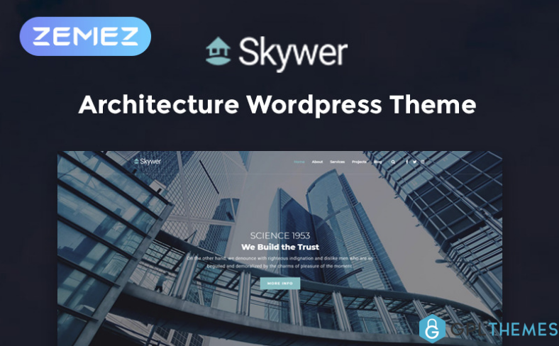 Skywer Architecture Multipurpose Modern Elementor WordPress Theme