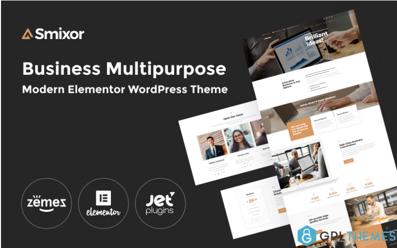 Smixor Business Multipurpose Modern Elementor WordPress Theme