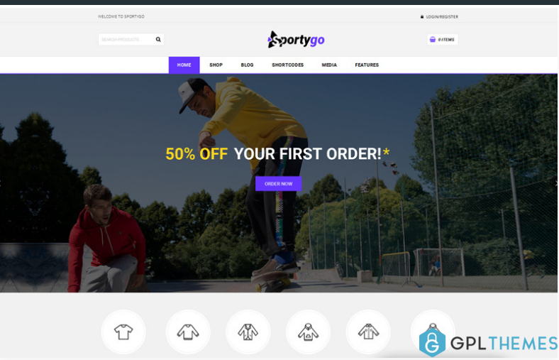 SportyGo Sports Shop WooCommerce Theme