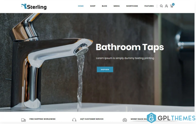 Sterling Bathroom Accessories Store WooCommerce Theme