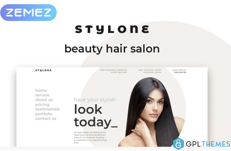 Stylone Beauty Hair Salon Elementor WordPress Theme