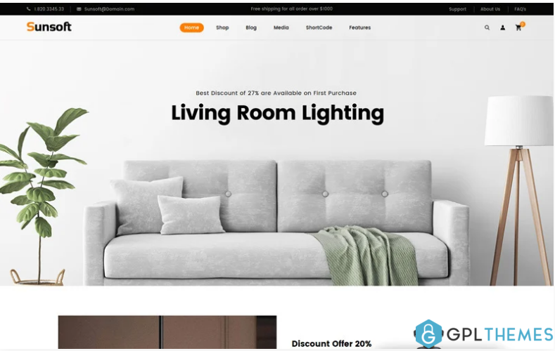 Sunsoft Lighting Store WooCommerce Theme