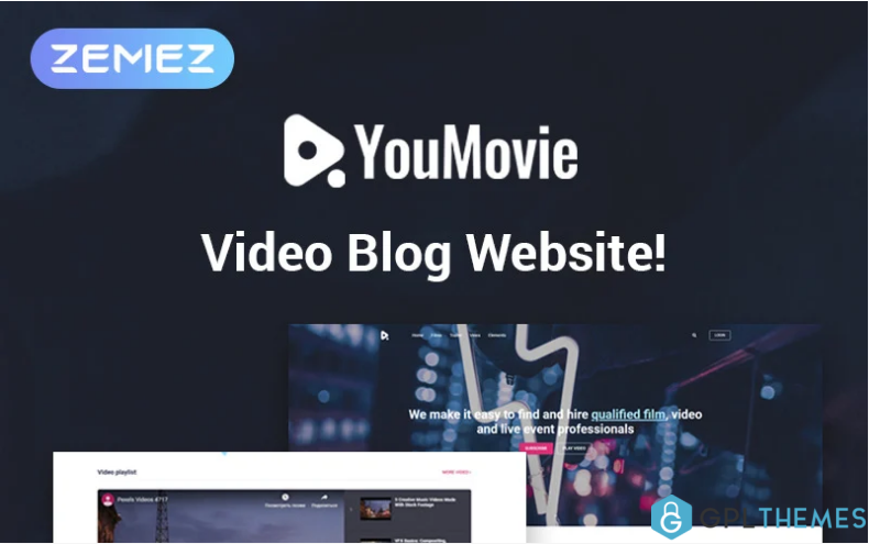 YouMovie Videography Elementor WordPress Theme