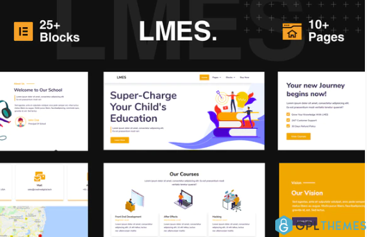 LMES Education Elementor Template Kit