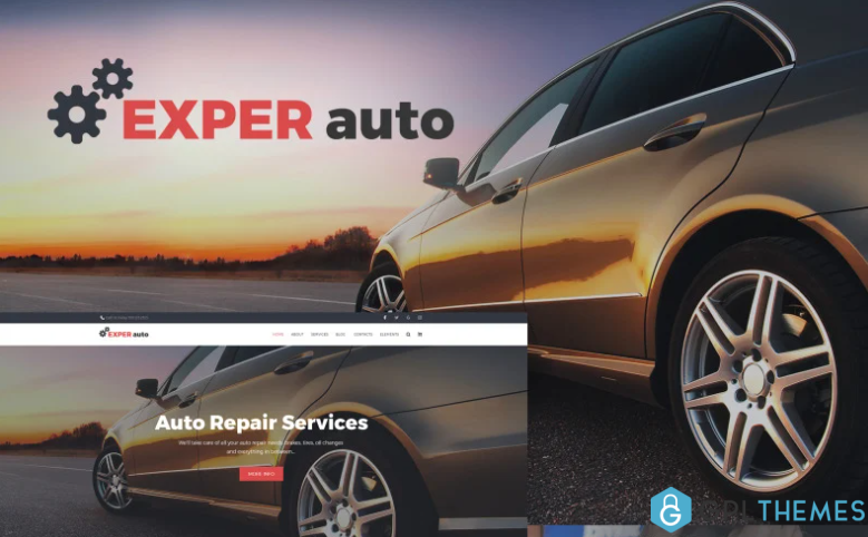 EXPER auto Auto Repair Services Fully Responsive WordPress Theme 1