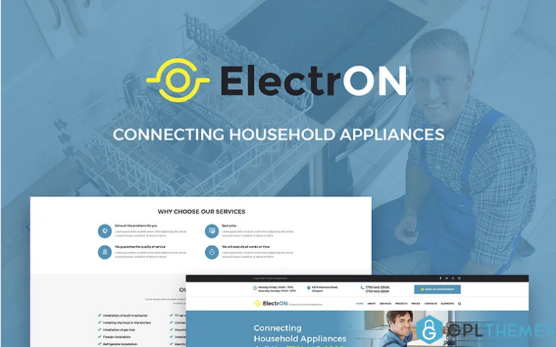ElectrON Maintenance Services Company WordPress Theme