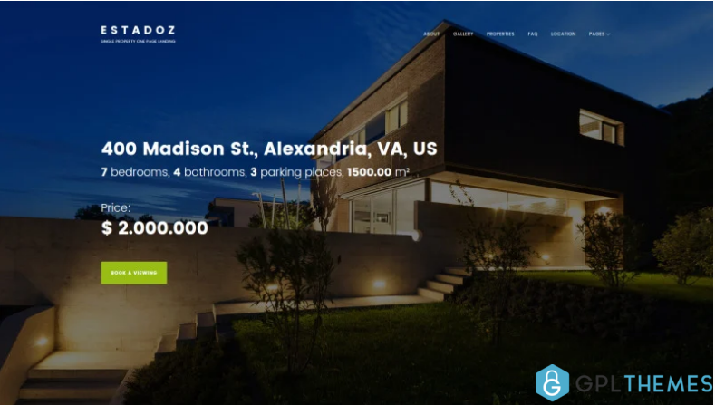 Estadoz Real Estate Agency WordPress Theme