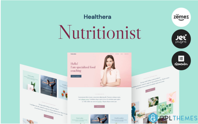 Healthera Certified Nutritionist WordPress Theme