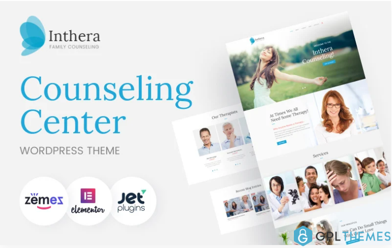 Inthera Counseling Centre WordPress Theme