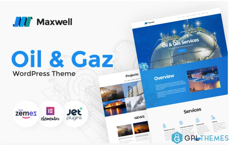 Maxwell Oil Gas Company Responsive WordPress Theme