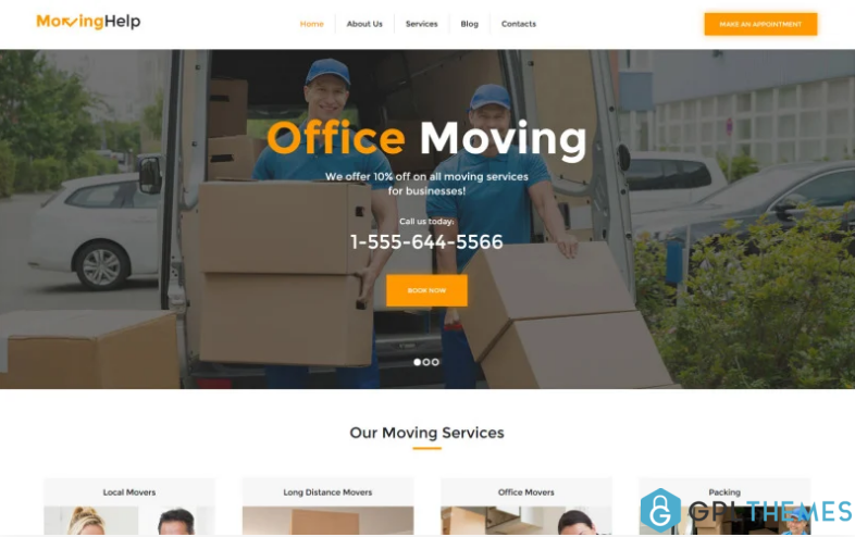 Moving Help Logistic Transportation WordPress Theme