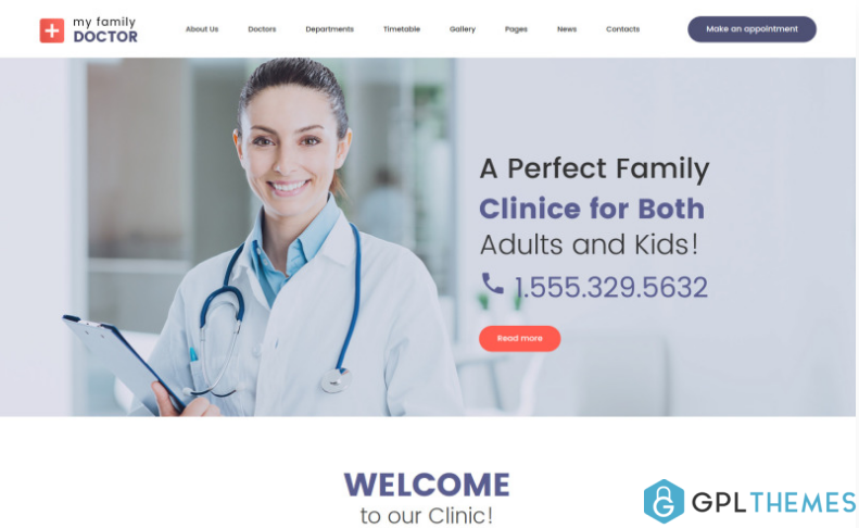 Private Family Doctor WordPress Theme
