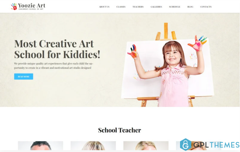 Yoozie Children Art School WordPress Theme