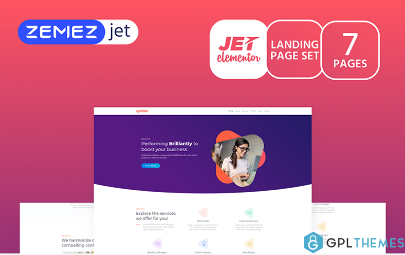 Markent Digital Agency Jet Elementor Template 1