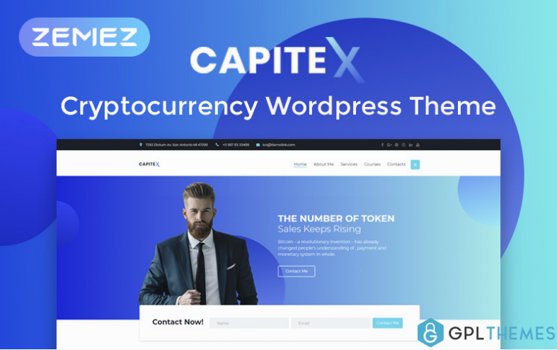Capitex ICO Marketing Elementor WordPress Theme