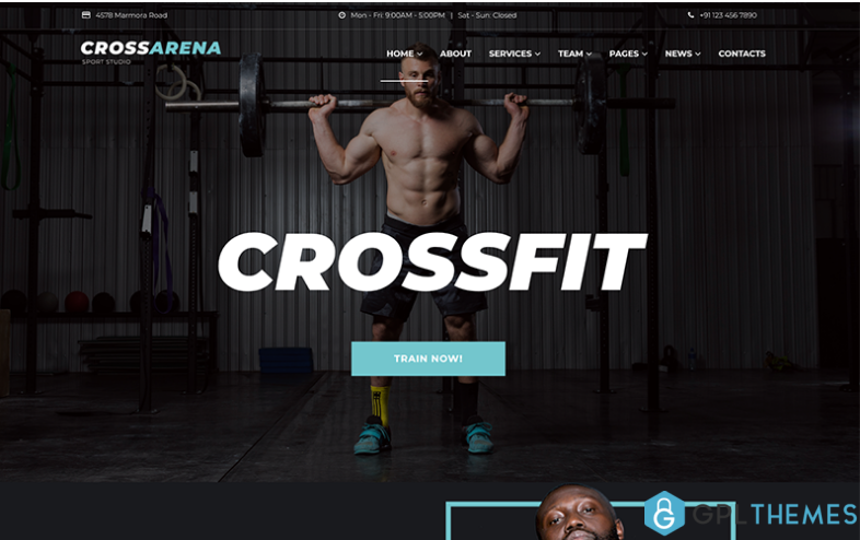 Cross Arena Crossfit Studio Elementor WordPress Theme