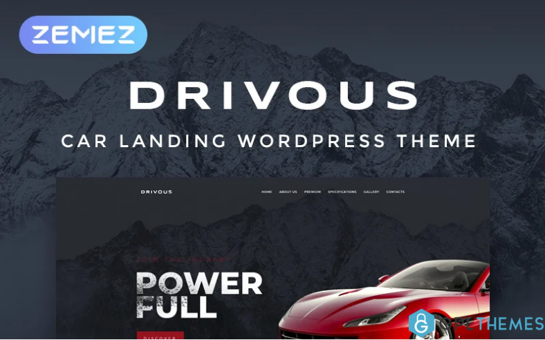 Drivous Car Landing Responsive Elementor WordPress Theme