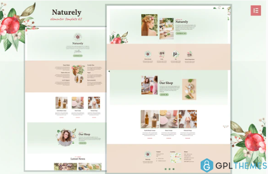 Naturely Natural Cosmetics Beauty Template Kit