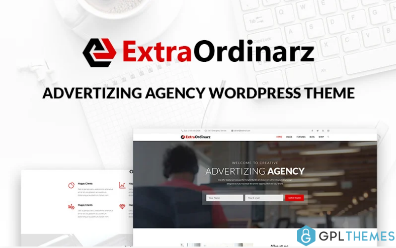 ExtraOrdinarz Advertising Agency WordPress Theme
