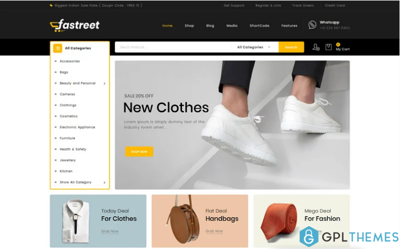 Fastreet Multi Store WooCommerce Theme