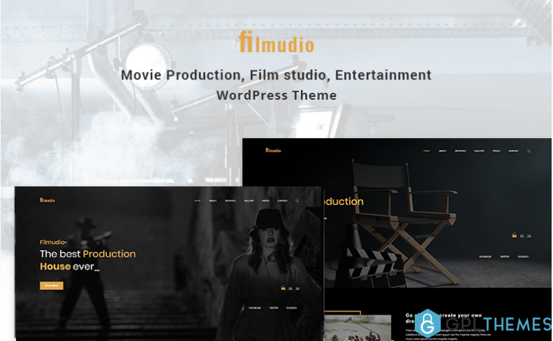 Filmudio Movie Production Film studio Creative Entertainment WordPress Theme