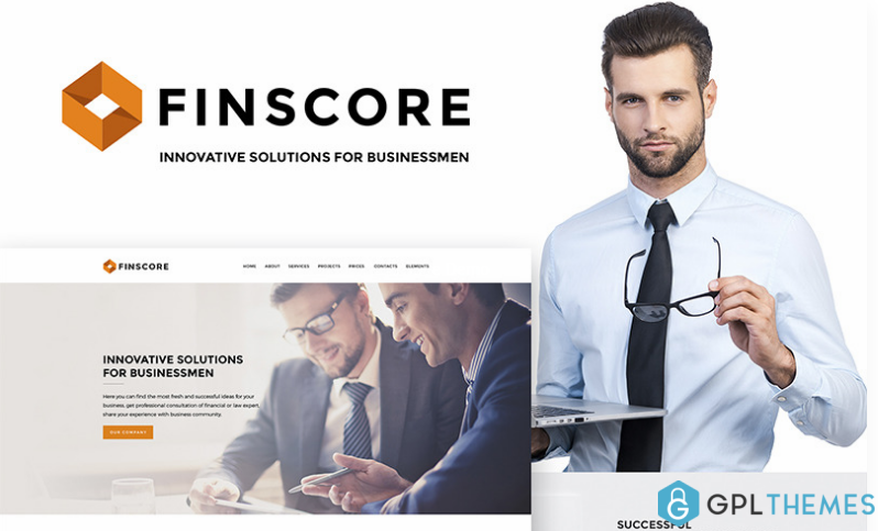 Finscore Consulting Responsive WordPress Theme
