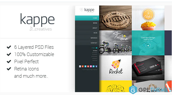 Kappe Creative Full Screen HTML5 Template