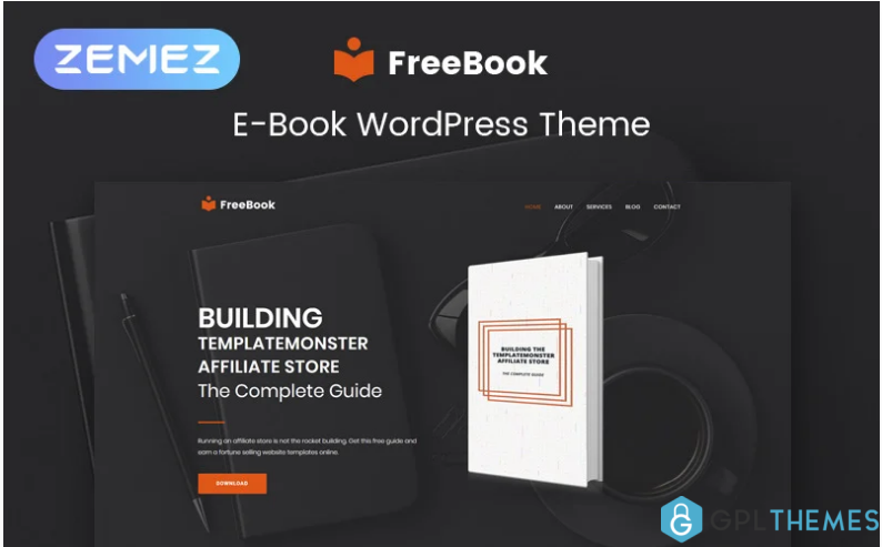 FreeBook Ebooks Multipurpose Modern Elementor WordPress Theme