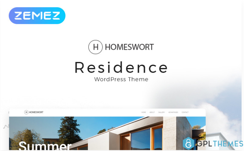 Homeswort Luxury Real Estate Elementor WordPress Theme